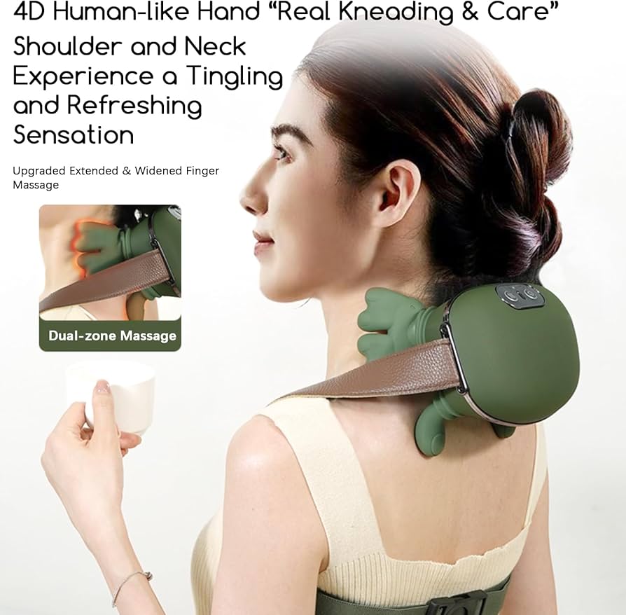 Masseur Cervical 4D à Effet Mains – Relaxation Profonde & Anti-Tensions