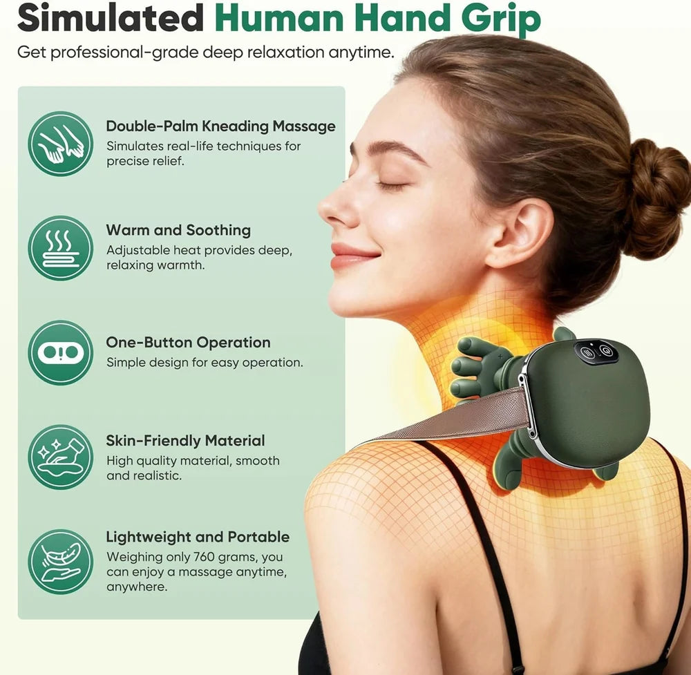 Masseur Cervical 4D à Effet Mains – Relaxation Profonde & Anti-Tensions